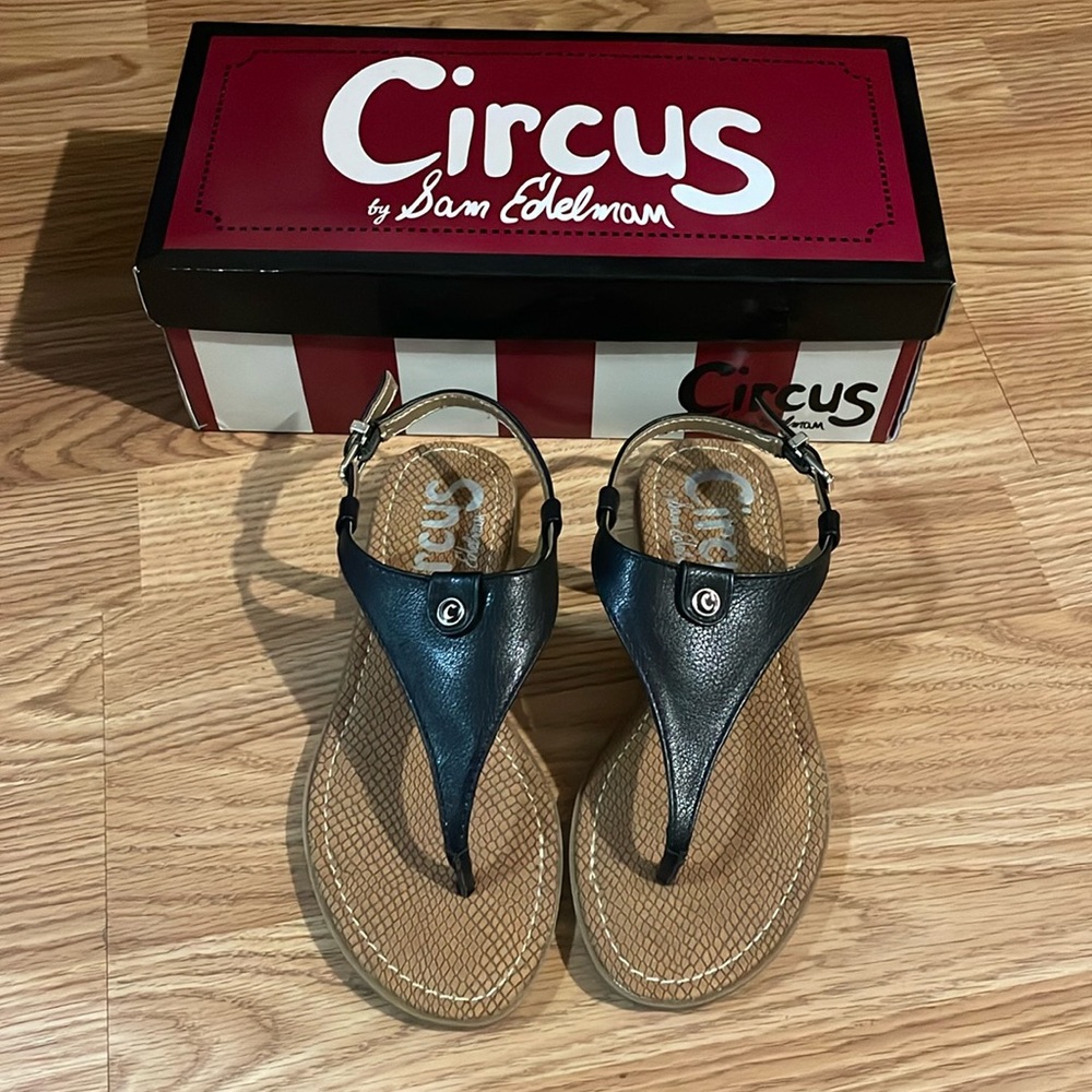 Sam Edelman Circus Carolina Black Sandals size 5.5